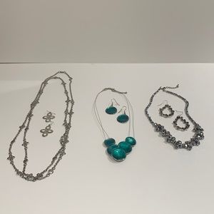 Collection of 3 Necklace and Earring Sets